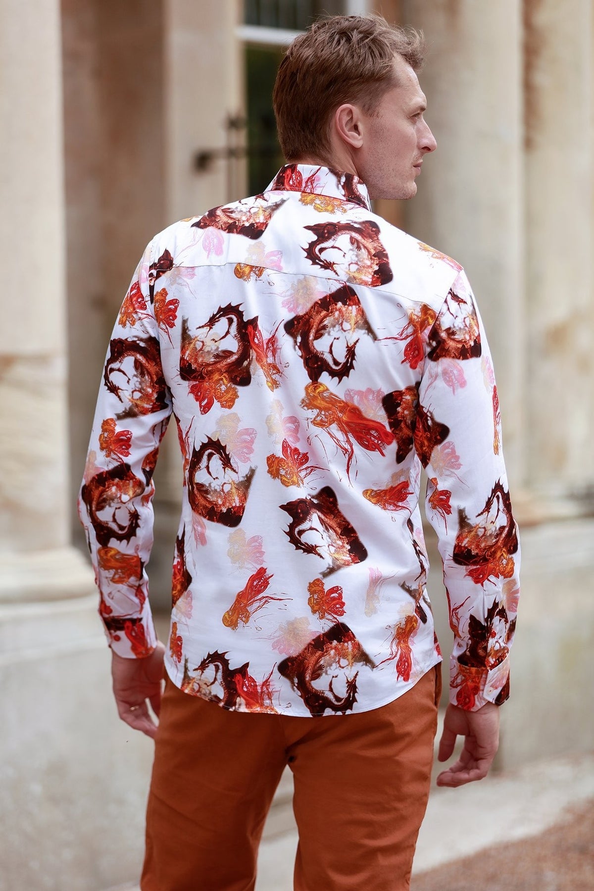 Dragon Fire Print Shirt