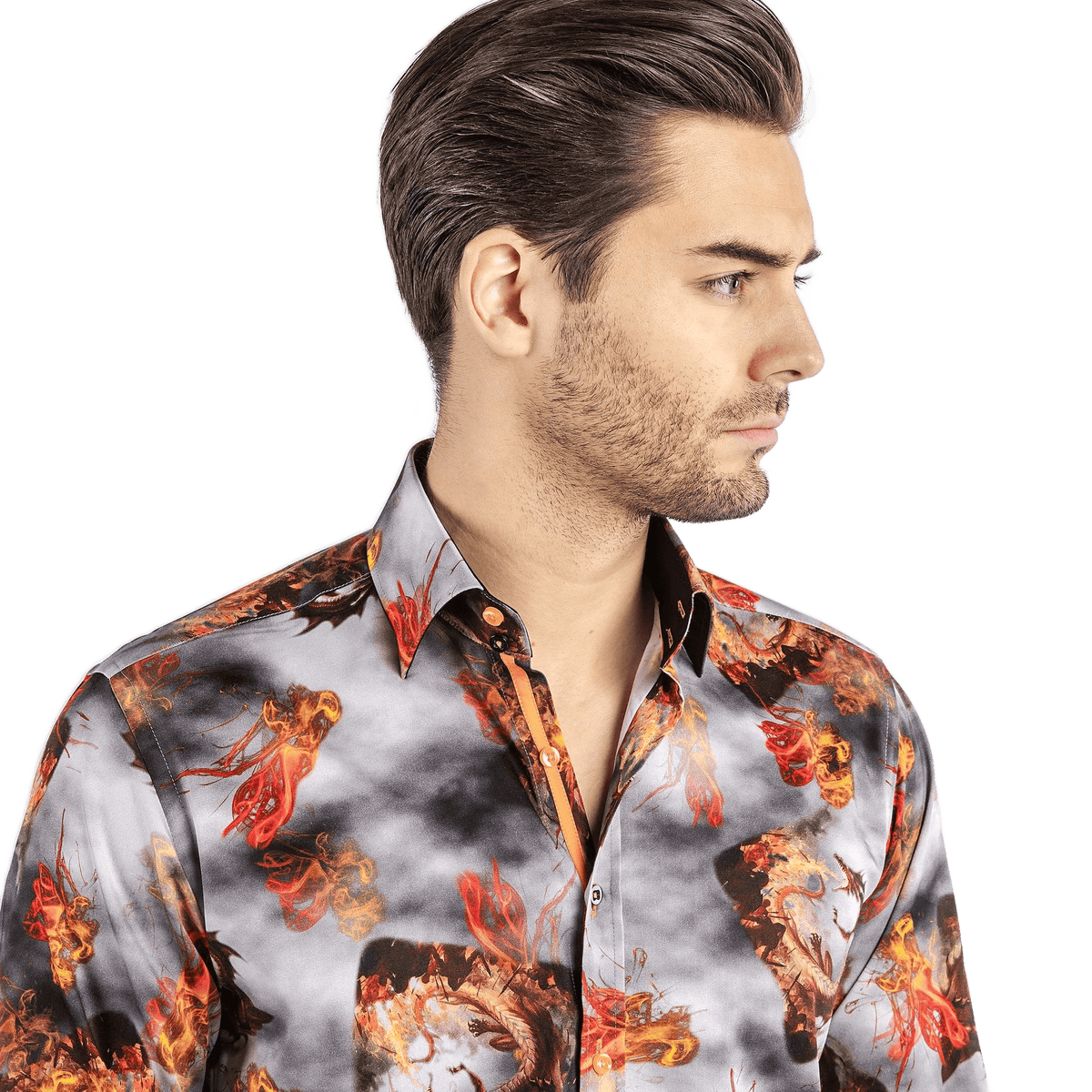 Dragon Fire Print Shirt