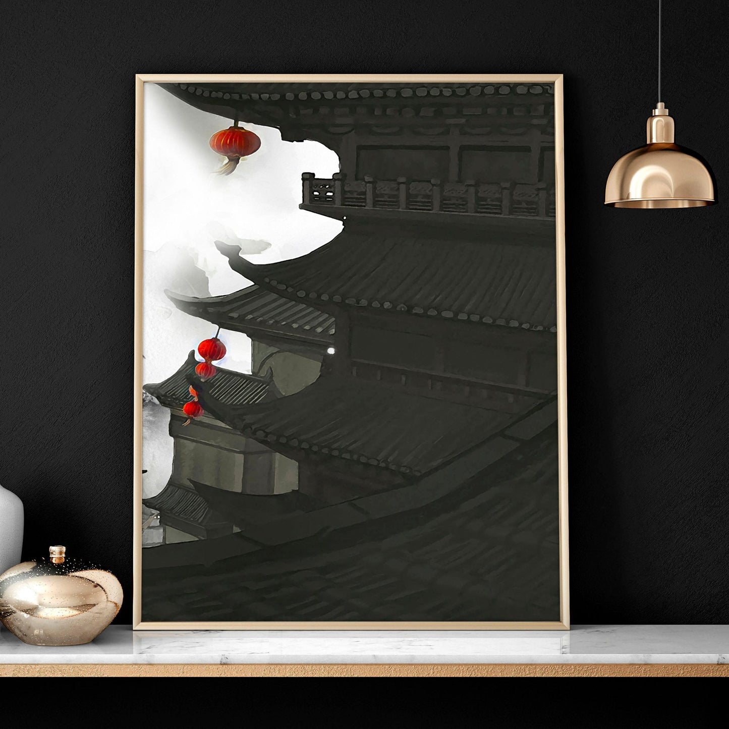 Wall art dragon | set of 3 wall art prints