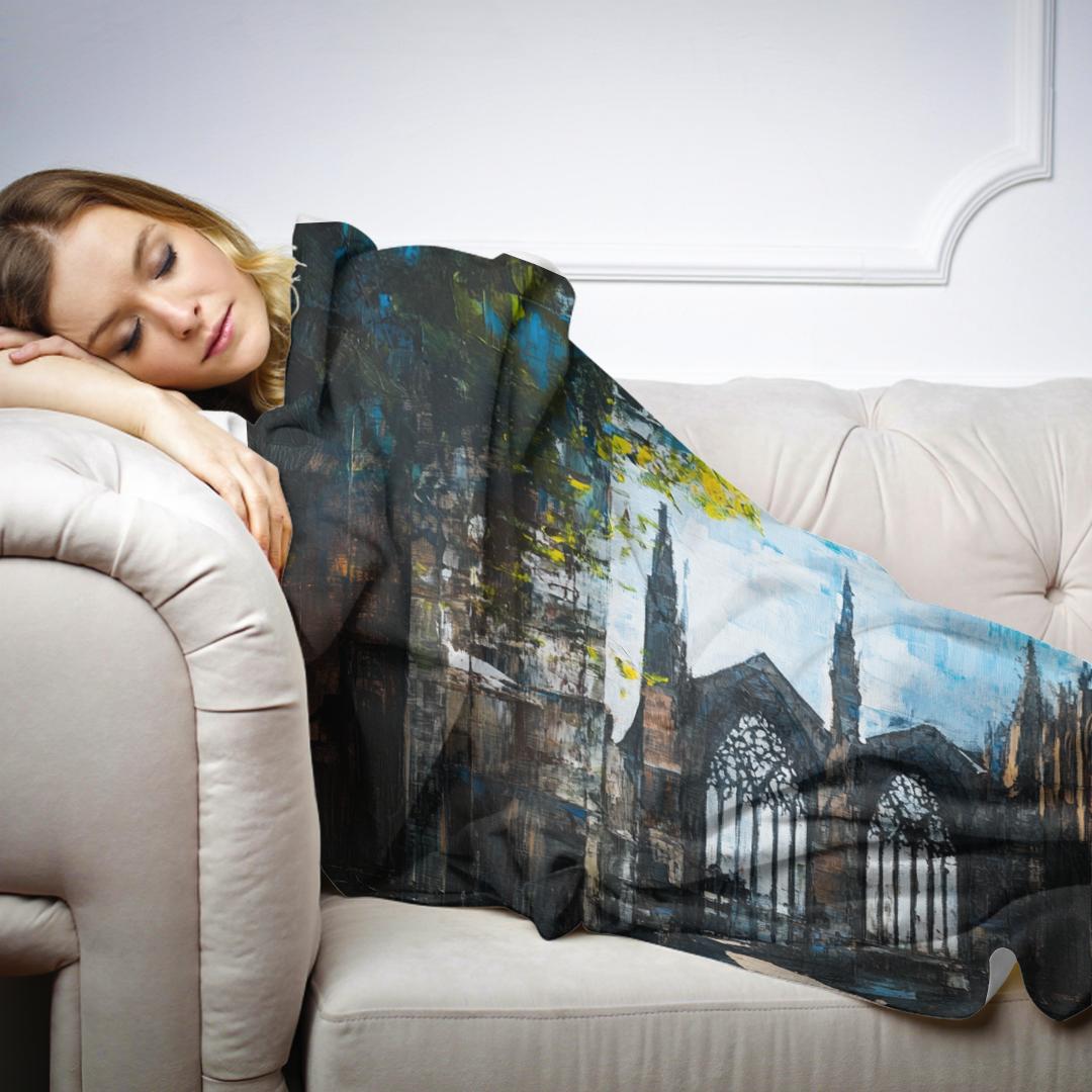 Coventry Cathedral Contrast Blanket