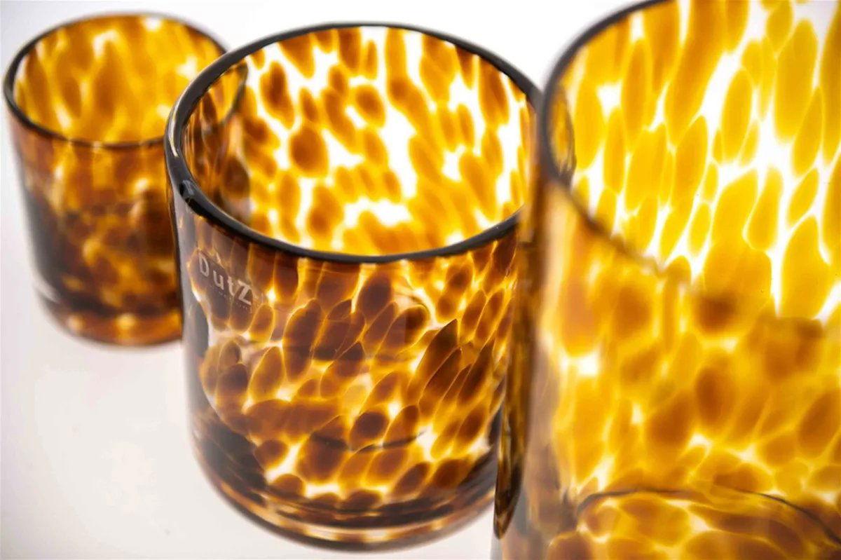 CYLINDER Vase candleholder Pot -  LEOPARD BROWN Colour by DutZ