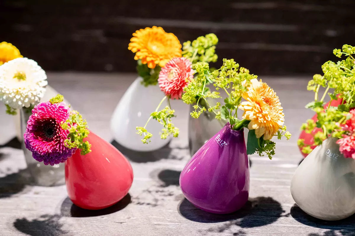 TUMBLING VASE - H12 D10 cm - RASPBERRY