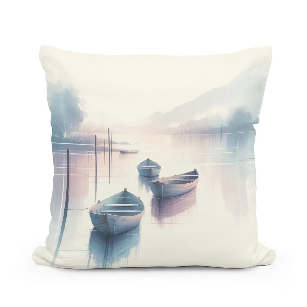 River of Serenity Cotton Cushion
