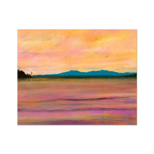Dusk Over Arran & The Cloch Artist Proof Collector Print