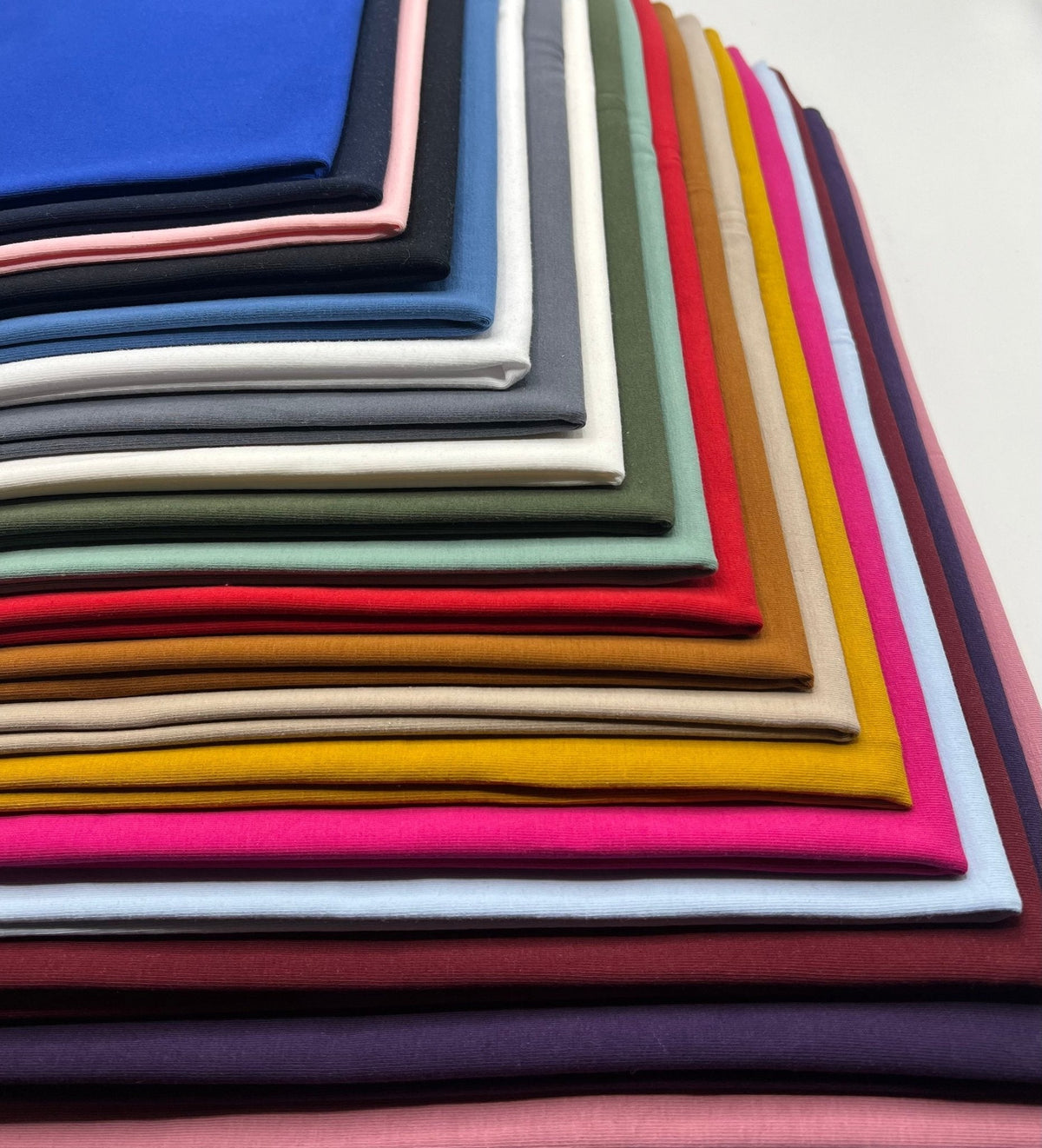 Dusky Pink Cotton Stretch Jersey 240 GSM 92/8 Lycra 4 Way Stretch