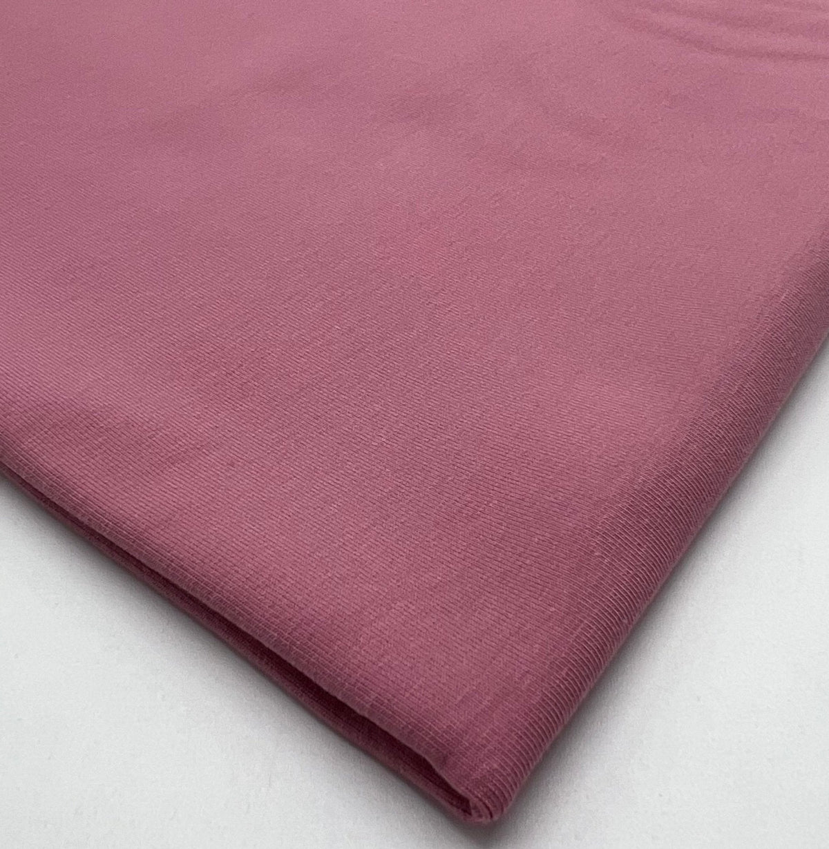 Dusky Pink Cotton Stretch Jersey 240 GSM 92/8 Lycra 4 Way Stretch