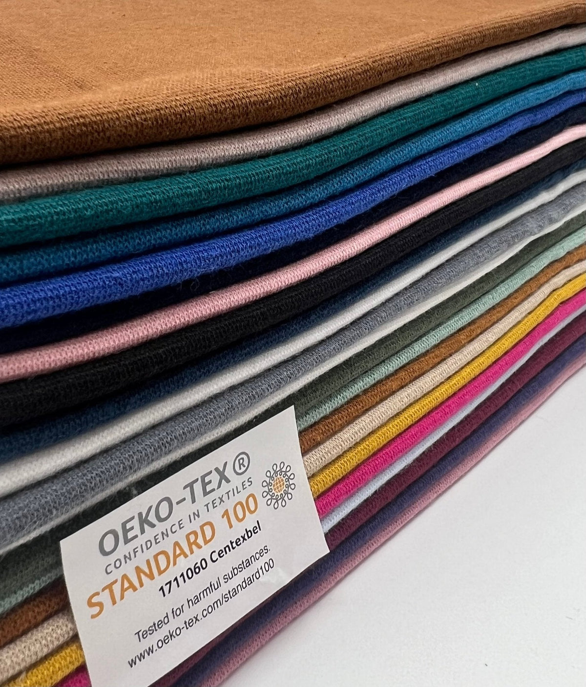 Dusky Pink Jersey Cuffing Ribbing Fabric 270 GSM Cotton Knit 70cm Wide