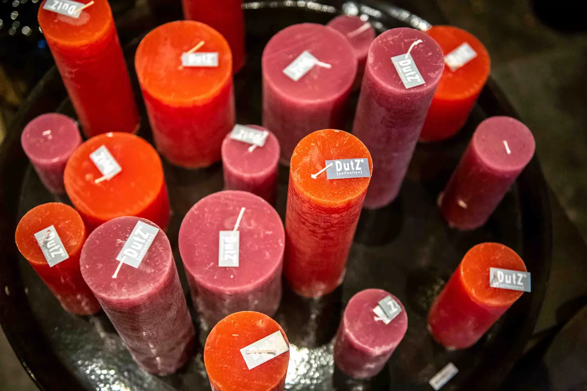 LUXURY RUSTIC CANDLE - FUCHSIA