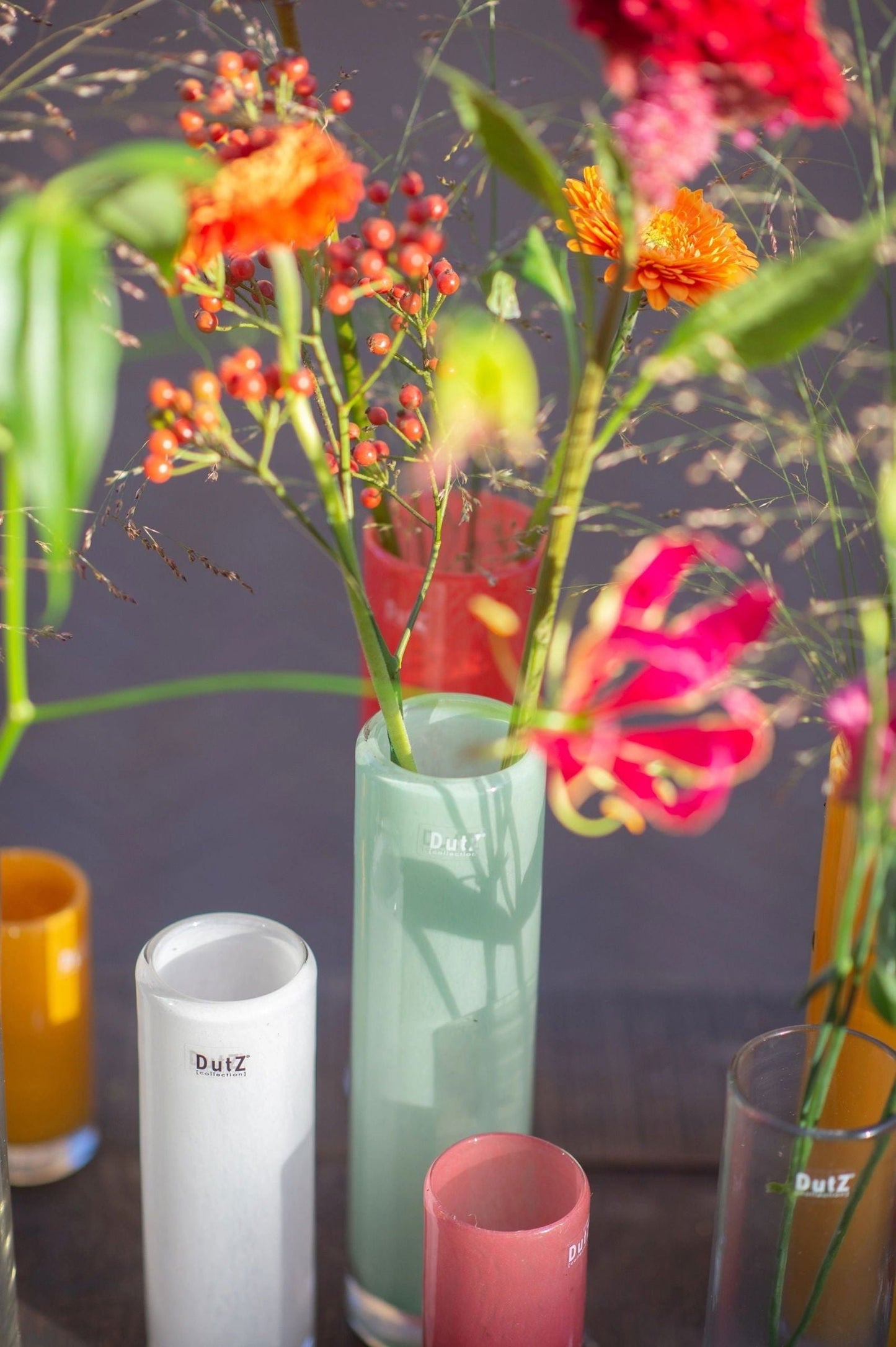 CYLINDER Vase - H25 D6.5 cm - WHITE Colour by DutZ