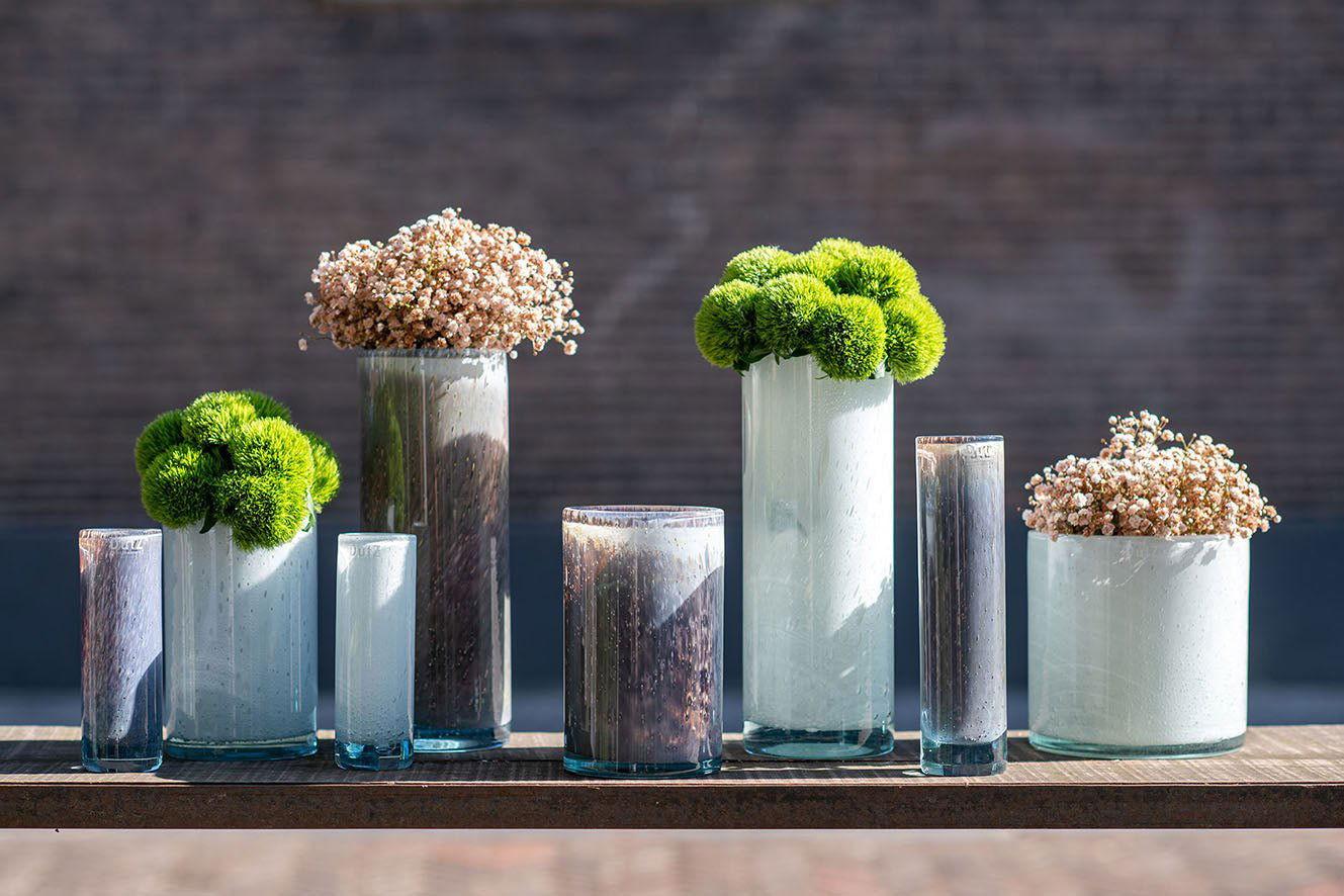 CYLINDER 6 Vase - H18 D18 cm - WHITE Colour by DutZ