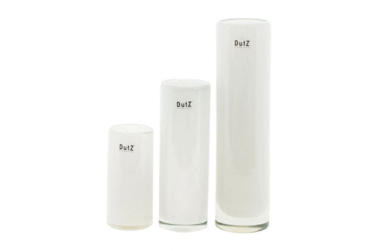 CYLINDER Vase - H25 D6.5 cm - WHITE Colour by DutZ