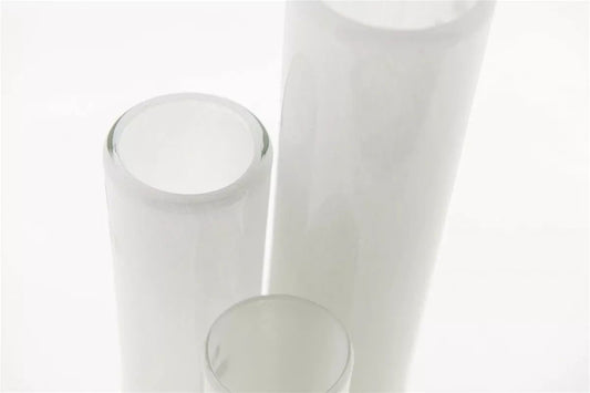 CYLINDER Vase - H25 D6.5 cm - WHITE Colour by DutZ
