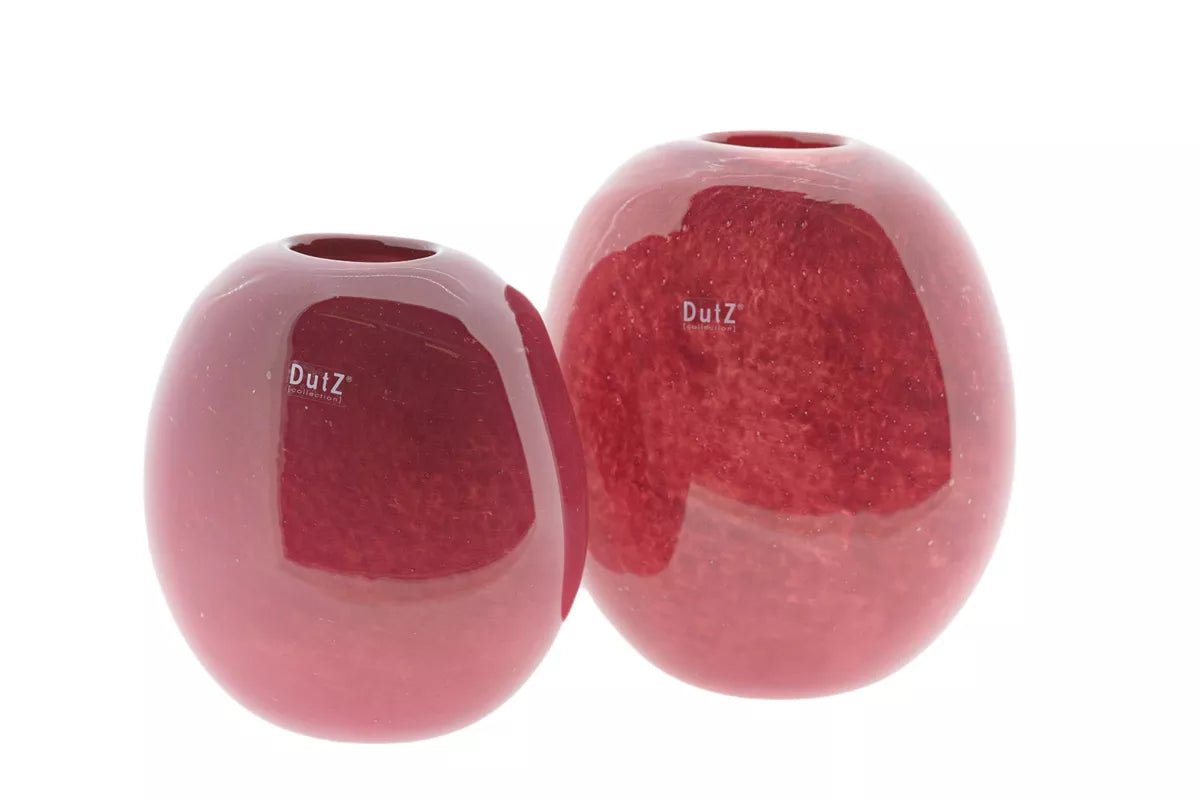 Vase Decor OVALI - RED Bubbles