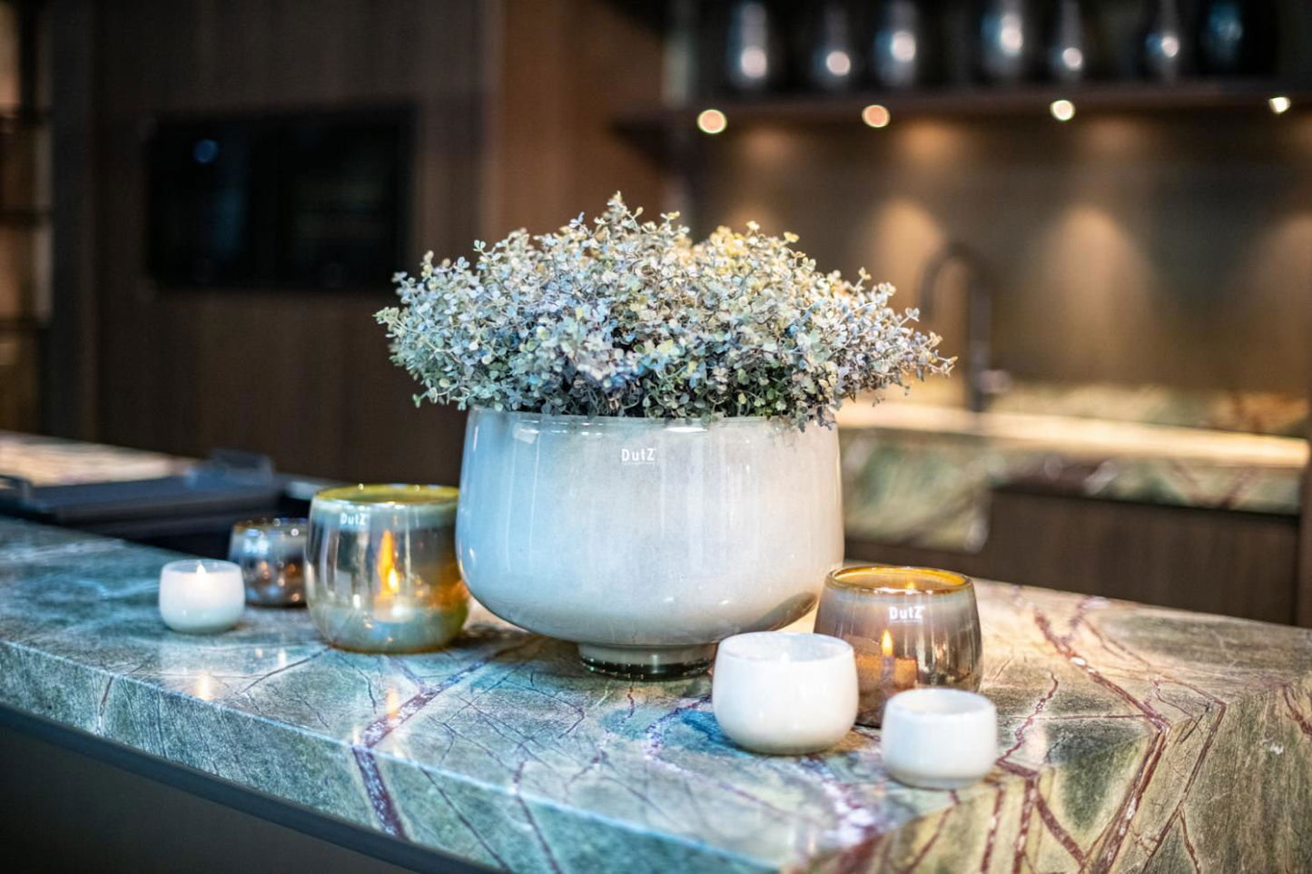 Decorative RIEKY Glass Bowl - BEIGE by DutZ