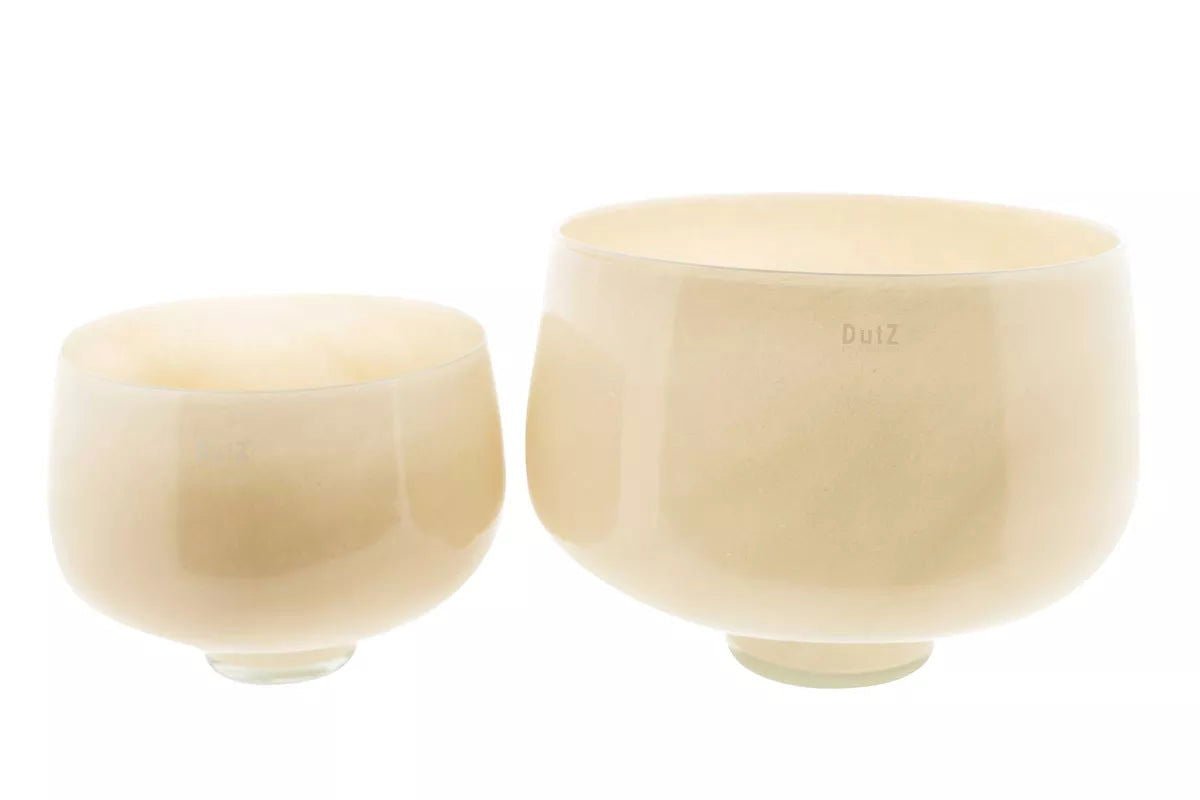 Decorative RIEKY Glass Bowl - BEIGE by DutZ