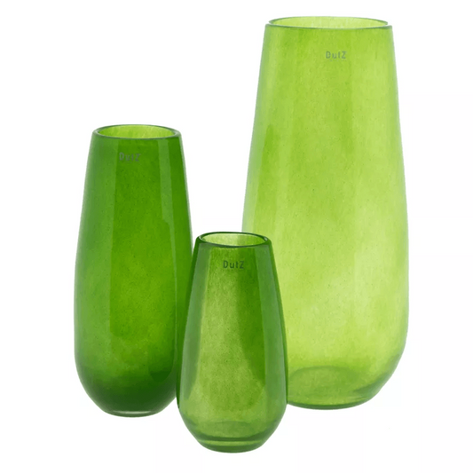 Glass Vase ROBERT -  H50 D14 cm - JUNGLE GREEN Colour by DutZ