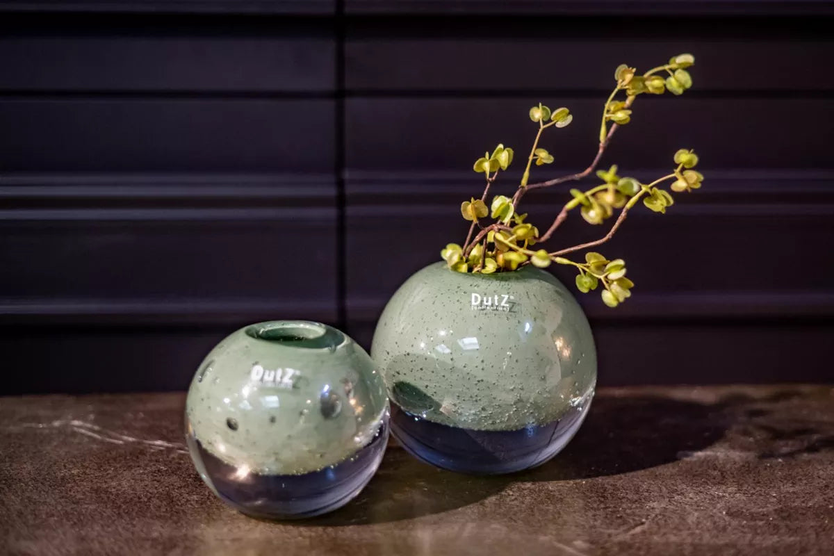 BALL VASE KULA -  Pistache Bubbles