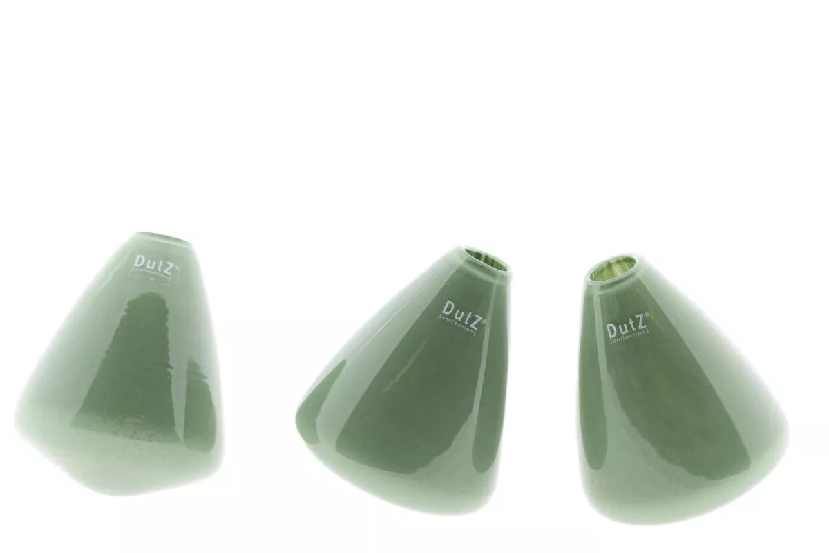 TUMBLING VASE - H12 D10 cm - PISTACHE