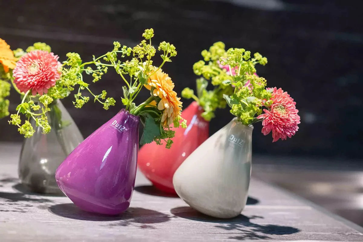 TUMBLING VASE - H12 D10 cm - PLUM