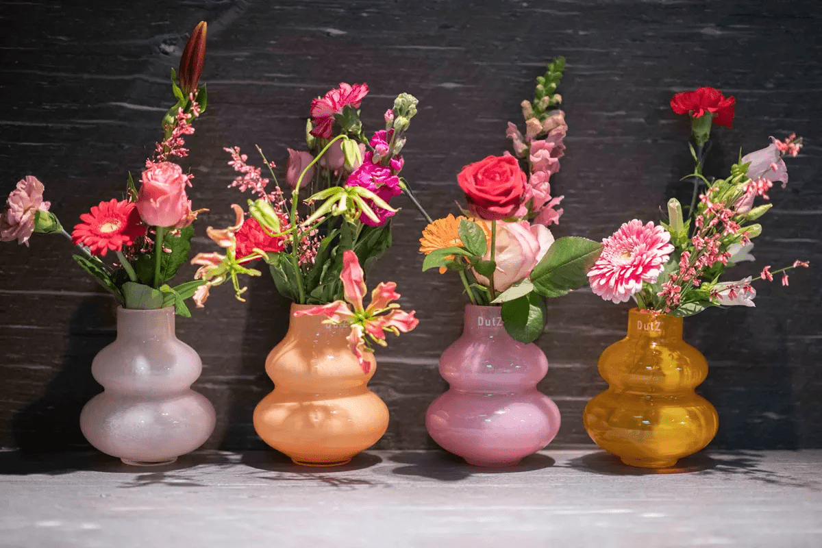 VASE SKRZYSZOW S- H16 D14 cm - SMOKE