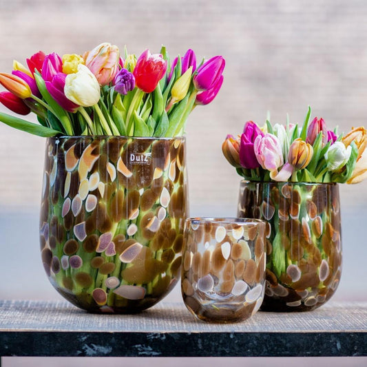 BARREL vase - LEOPARD BROWN Colour by DutZ