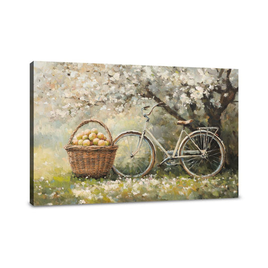 Bicycle and Blossom Canvas