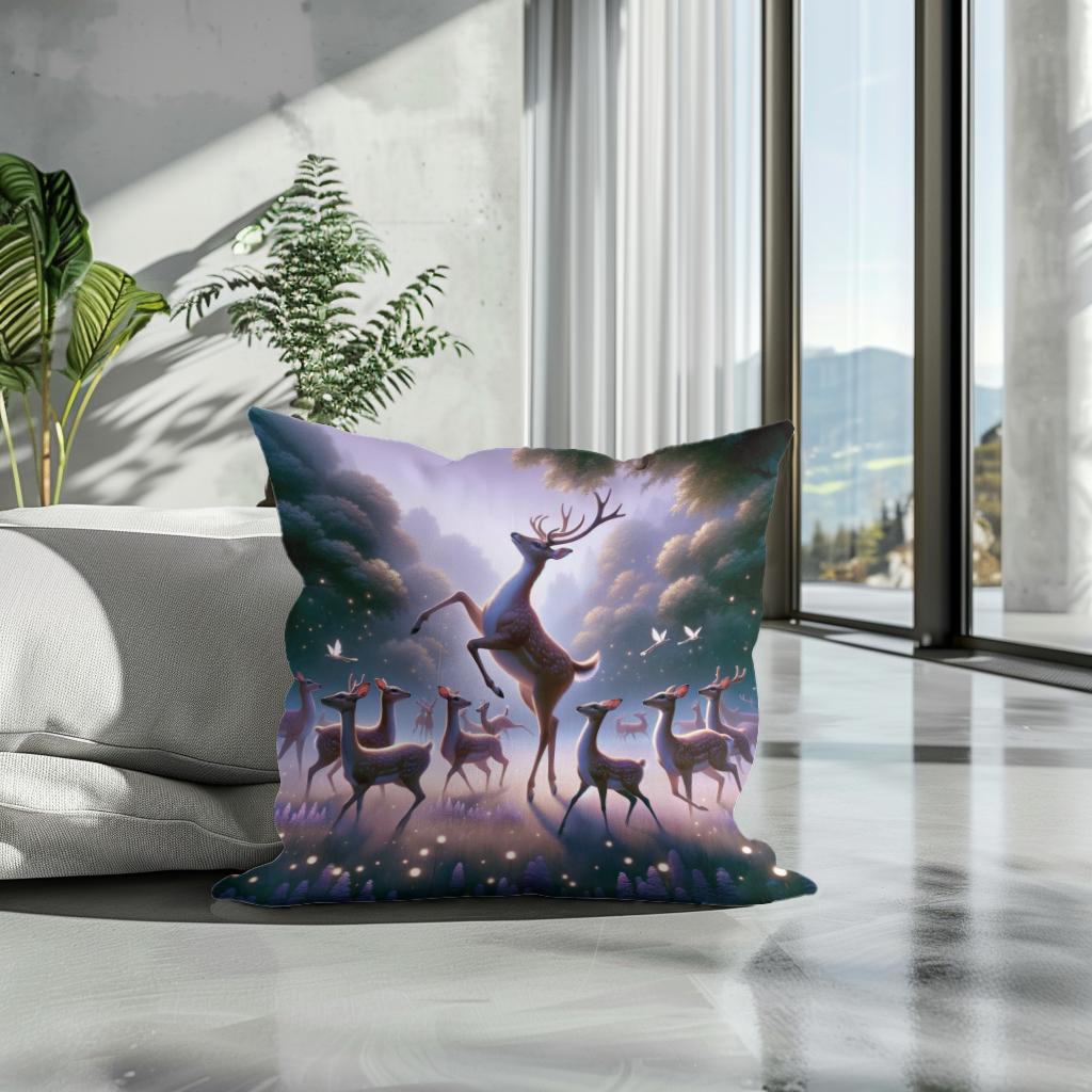 Ballet Deer Cotton Cushion