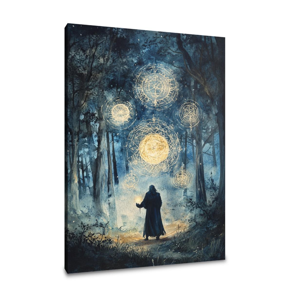 Enchanted Sorcerer Ritual Canvas