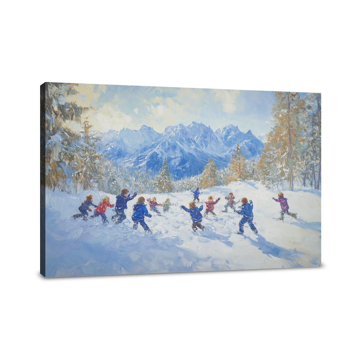 Snowball Showdown Canvas