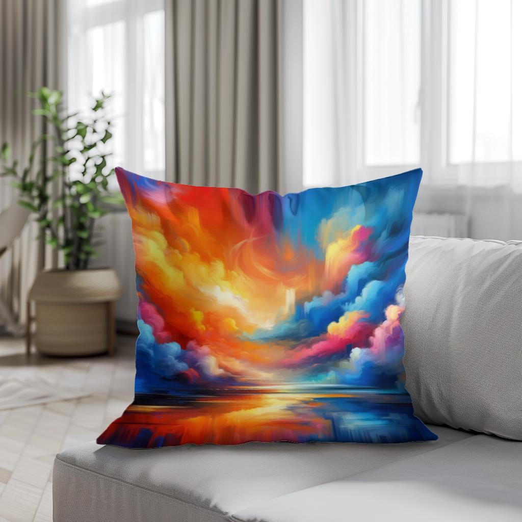 Calm Collision Cotton Cushion