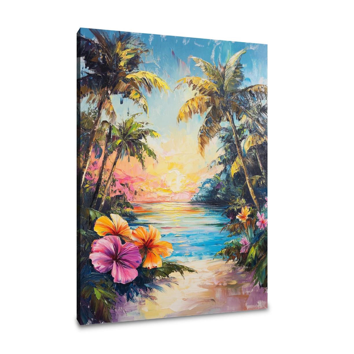 Tropical Dawn Serenity Canvas