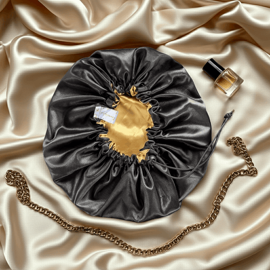 BLVCK ft GOLD Satin Bonnet - Luxurious Hair Protection