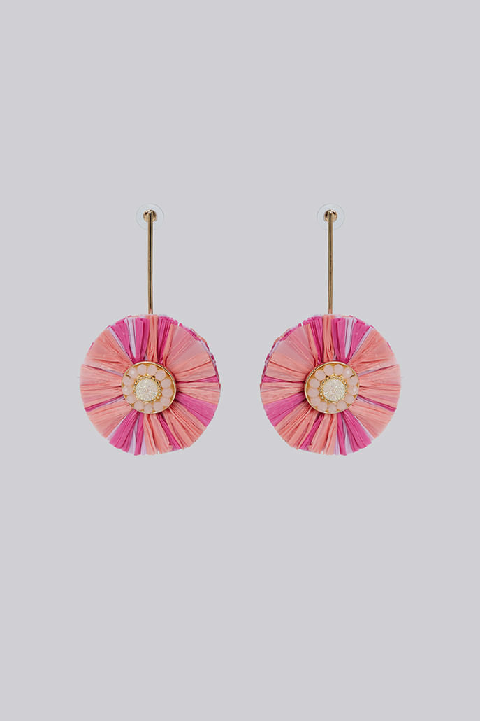 Louche Ernest Round Tassel Pendant Earrings