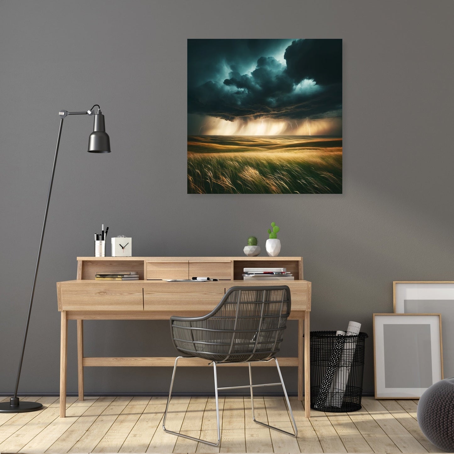 Thunderstorm Prairie Canvas