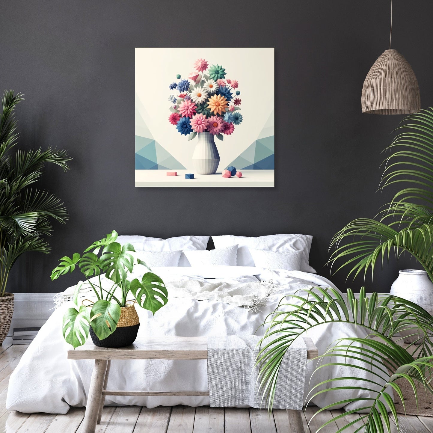 Pastel Geometry Canvas
