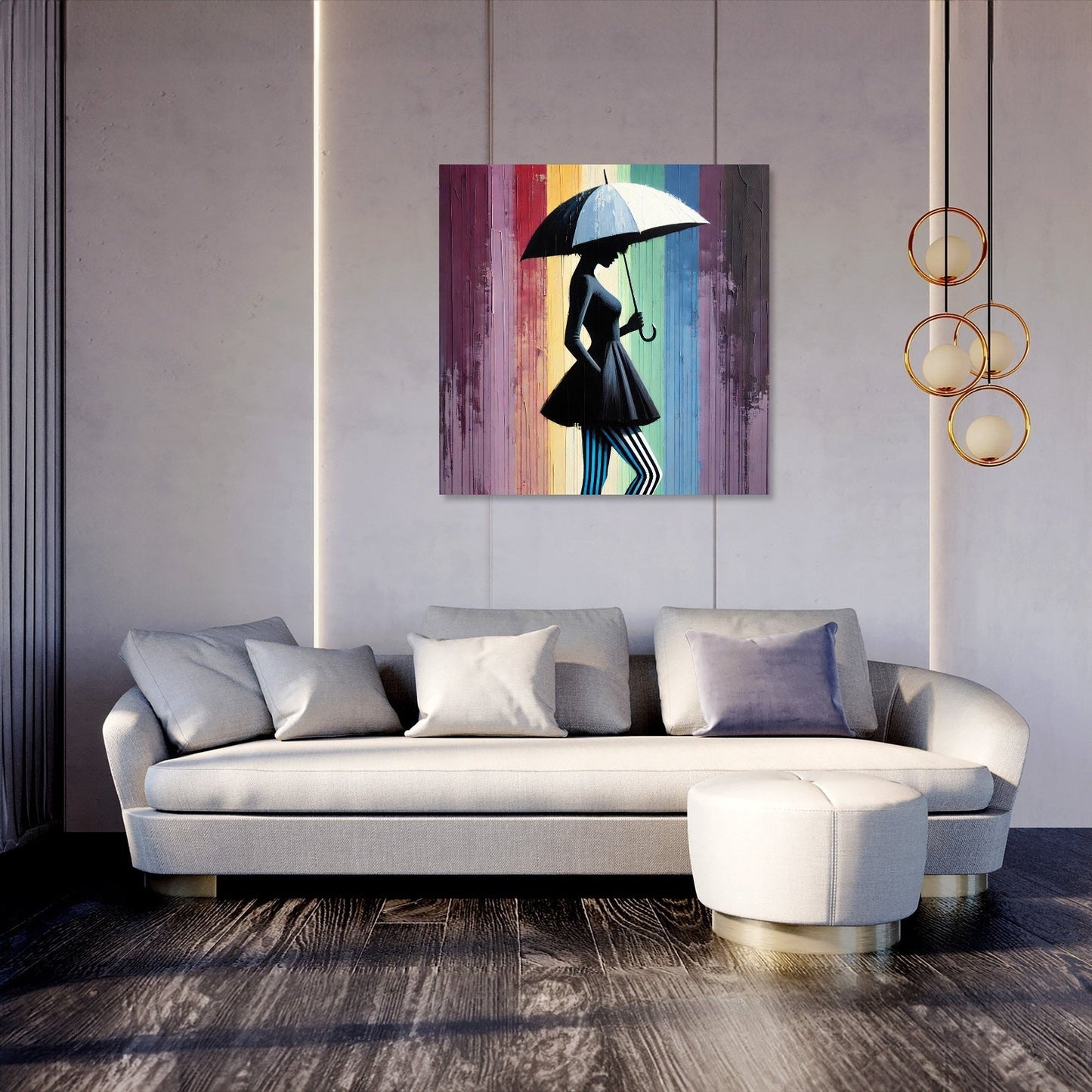 Midnight Rainbow Canvas