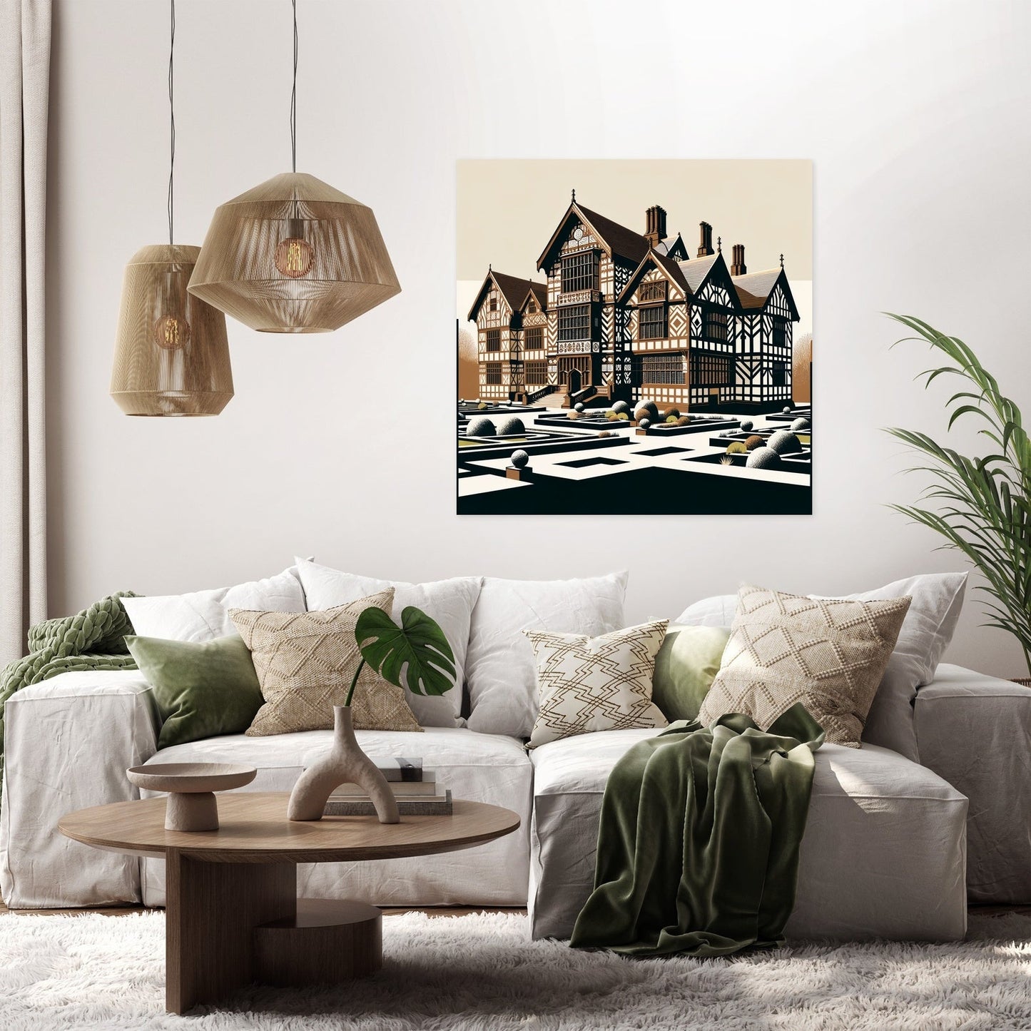 Liverpool Speke Hall Minimalist Harmony Canvas