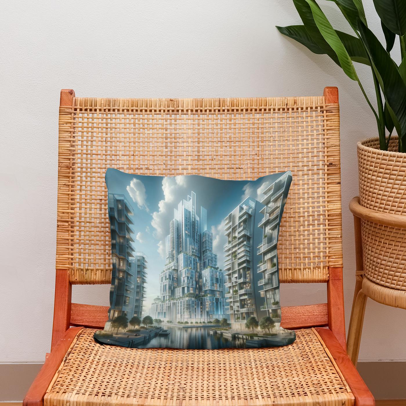 Future Skyline Cotton Cushion