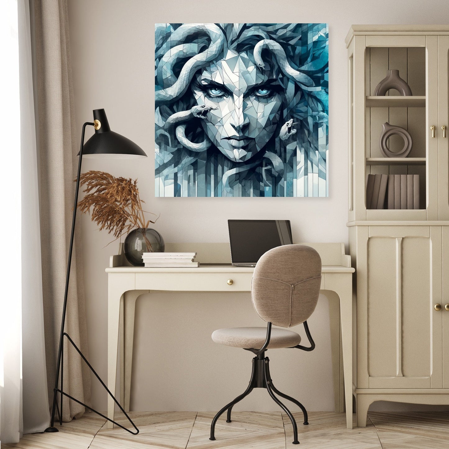 Icy Gaze Gorgon Canvas