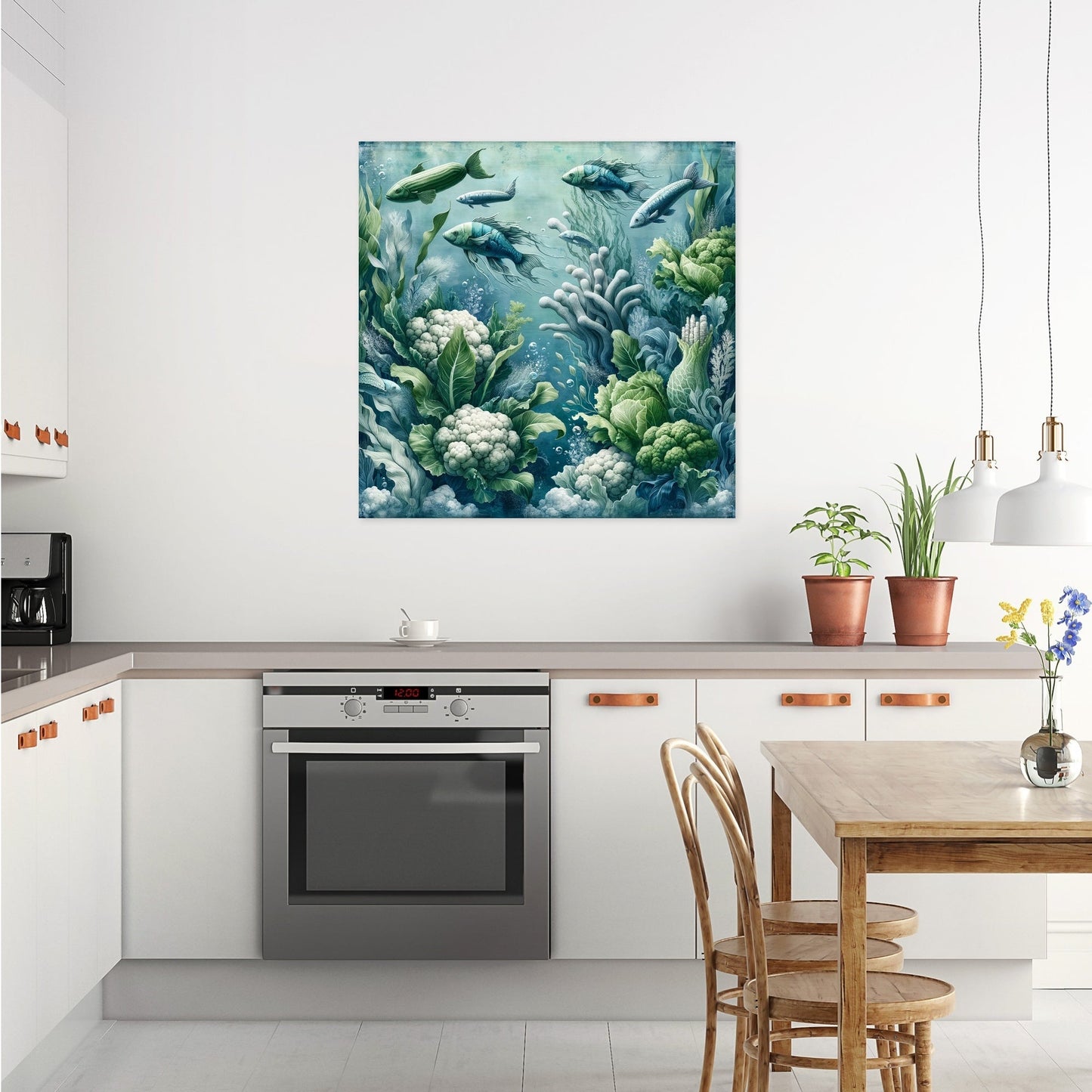 Underwater Veggie Adventure Canvas