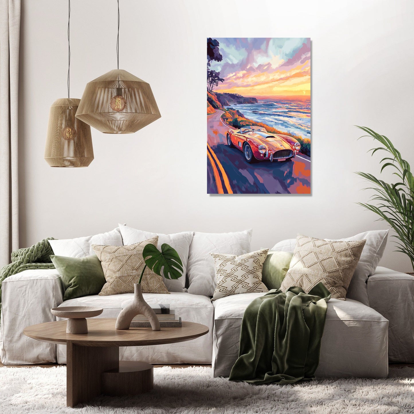 Vintage Sports Car Canvas