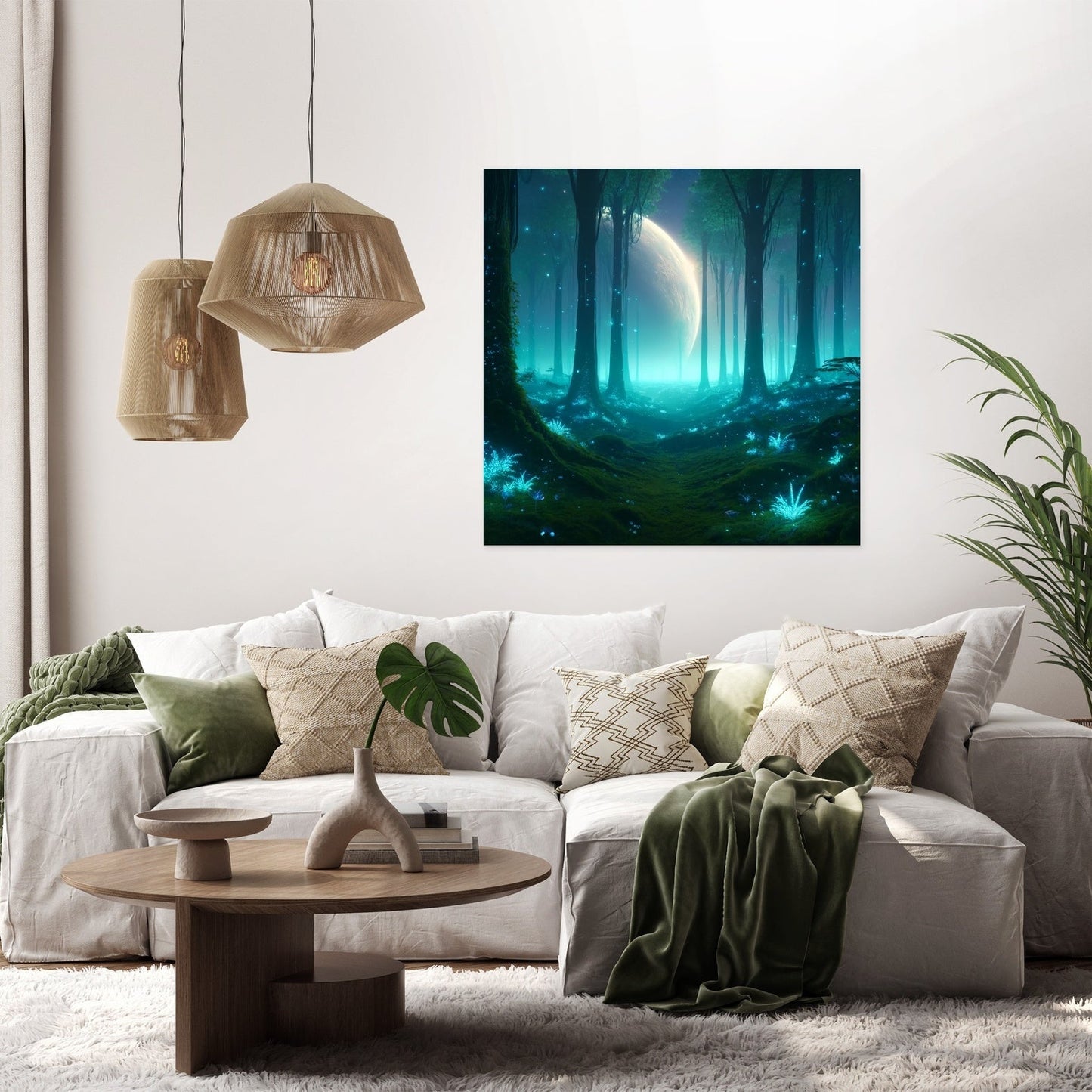 Enchanted Alien Forest Canvas