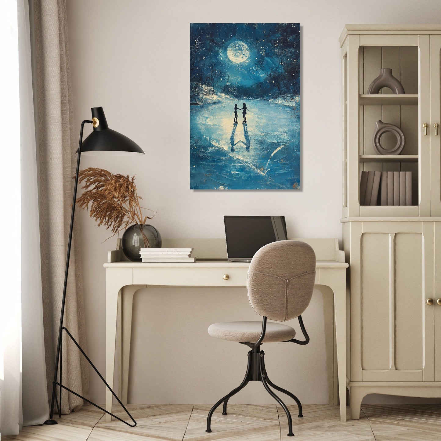 Midnight Skaters Canvas