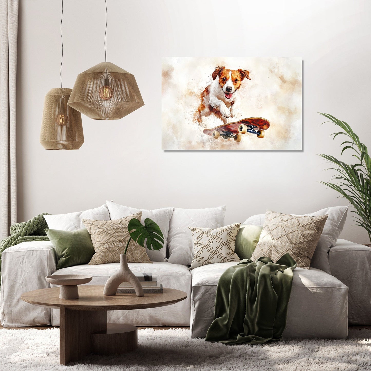 Dog on Wheels Canvas