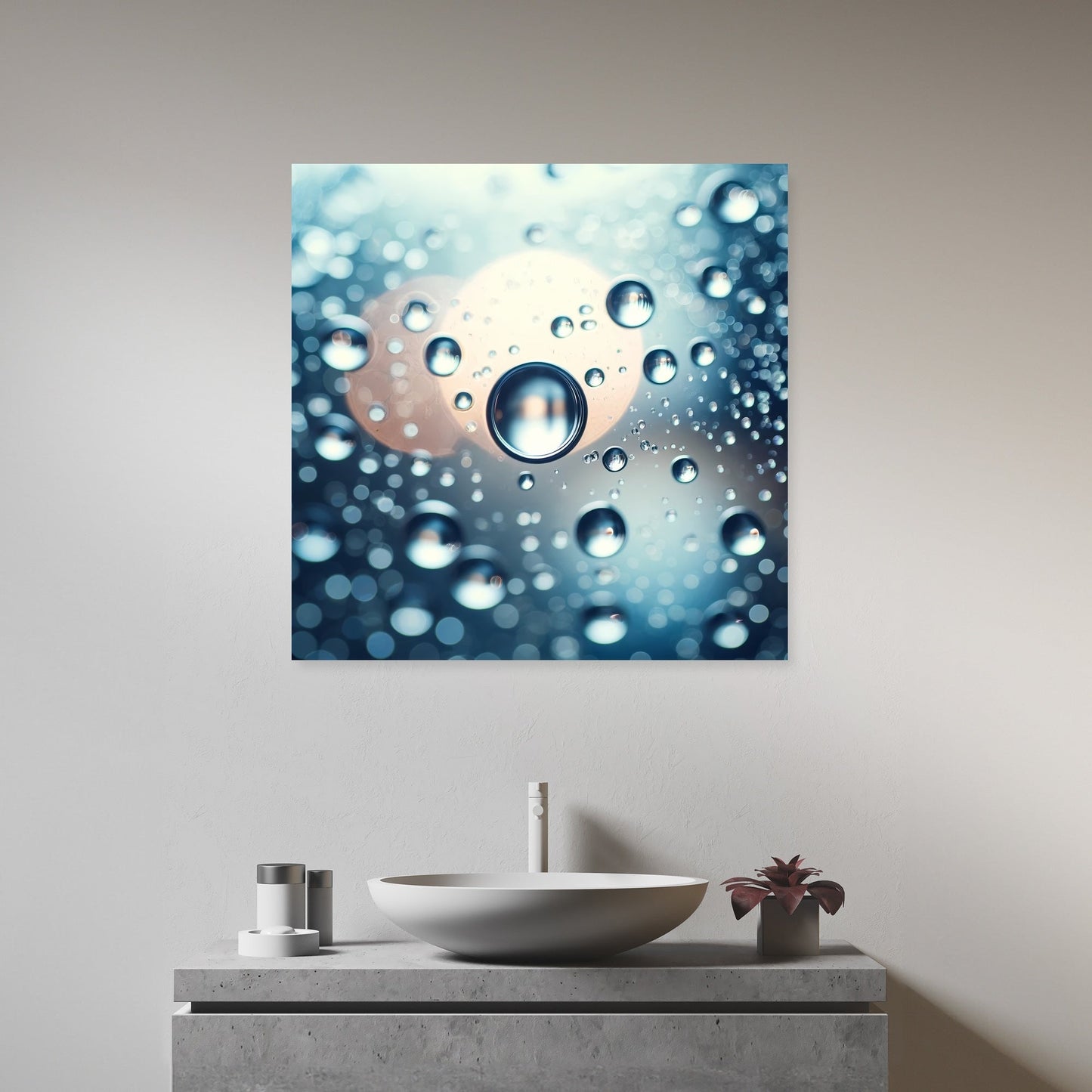 Tranquil Droplets Canvas