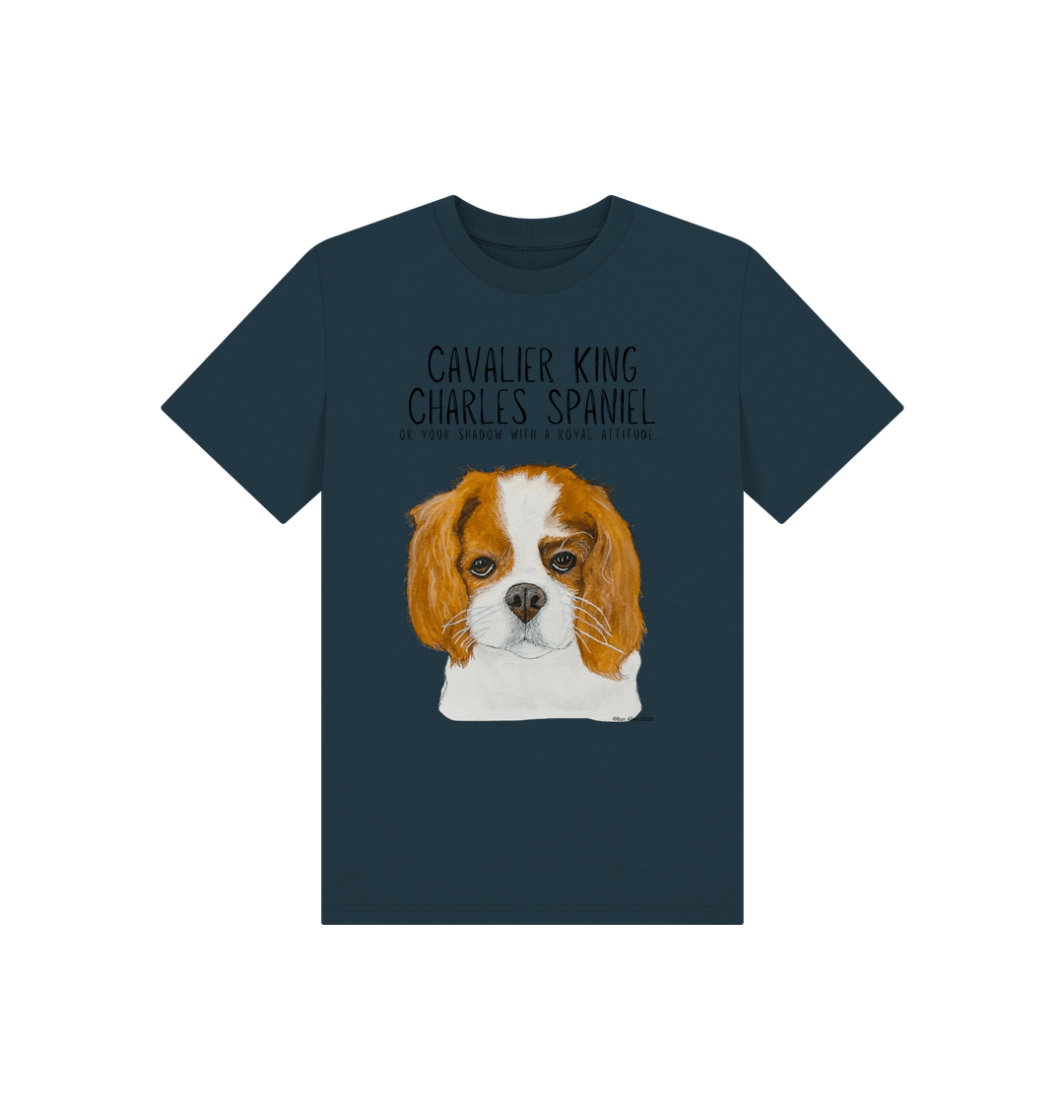 Tiny Royal, Big Attitude: Eco Kids Tee Featuring Their Noble Fluffy Shadow