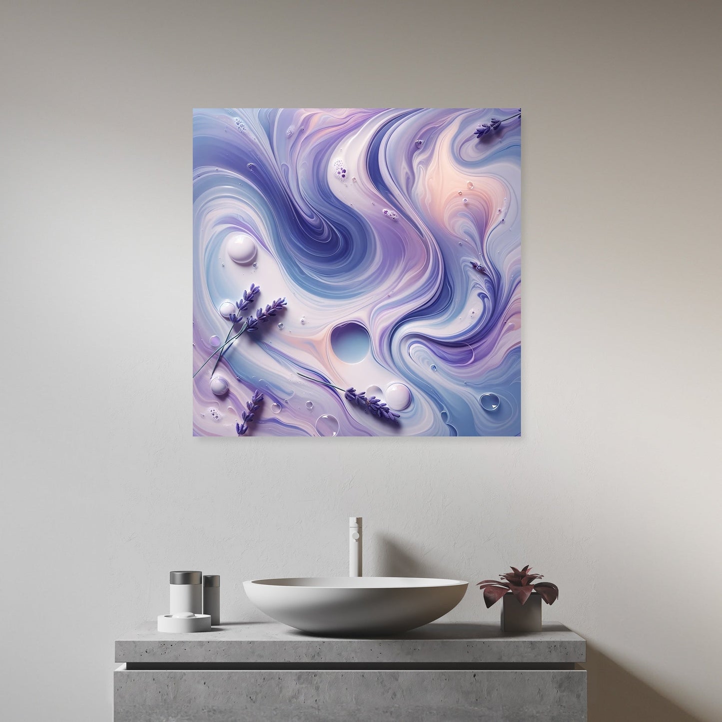 Lavender Bath Bliss Canvas