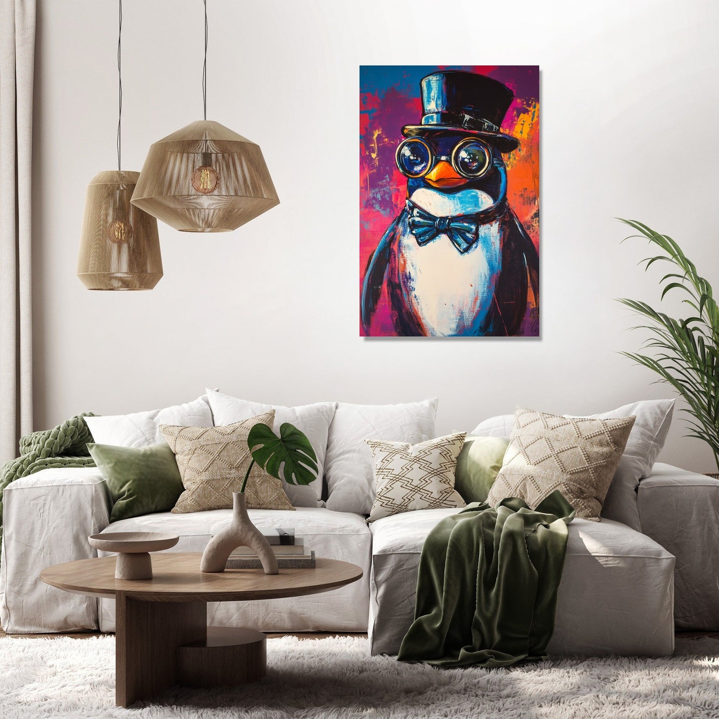Millionaire Penguin Vision Canvas