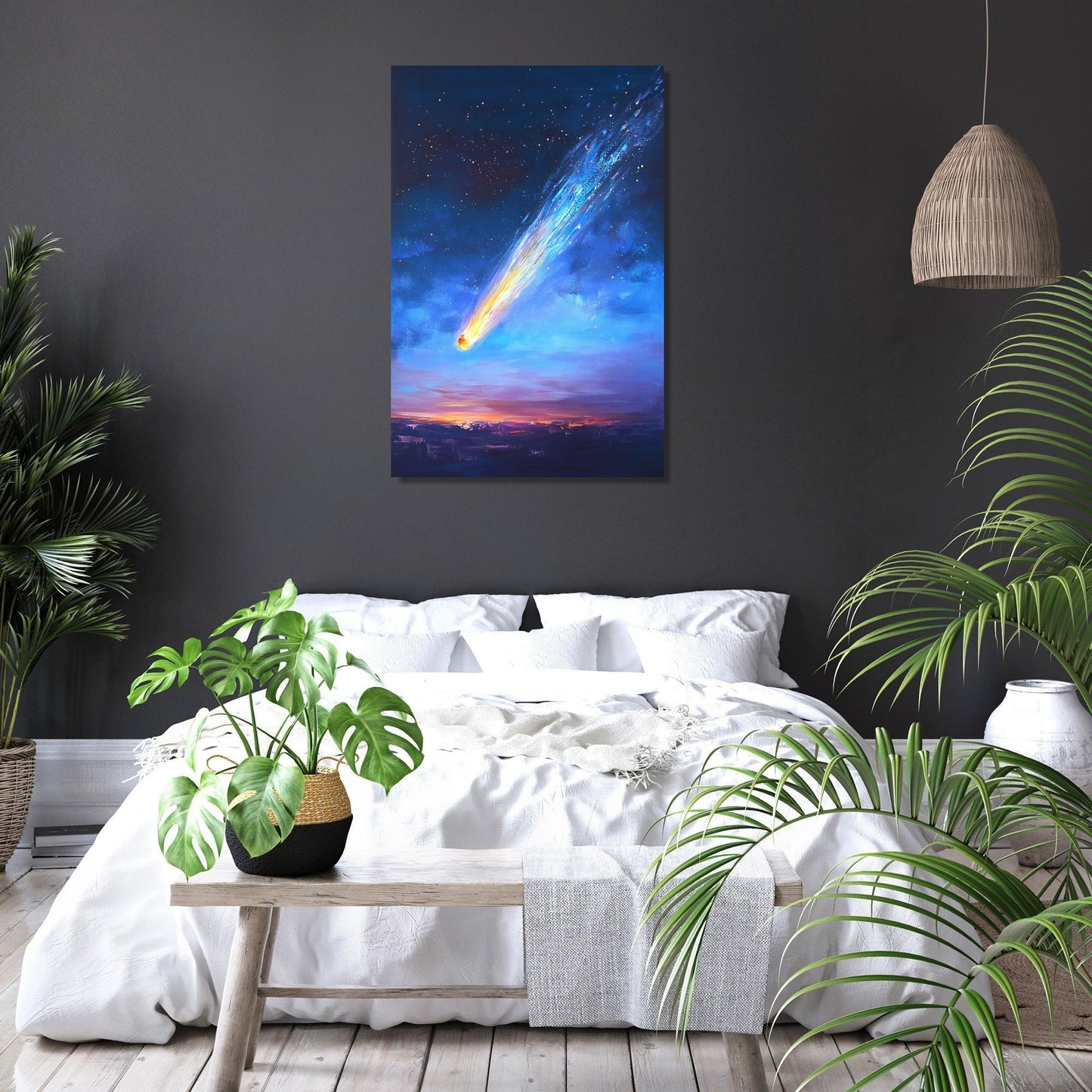 Celestial Dream Comet Canvas