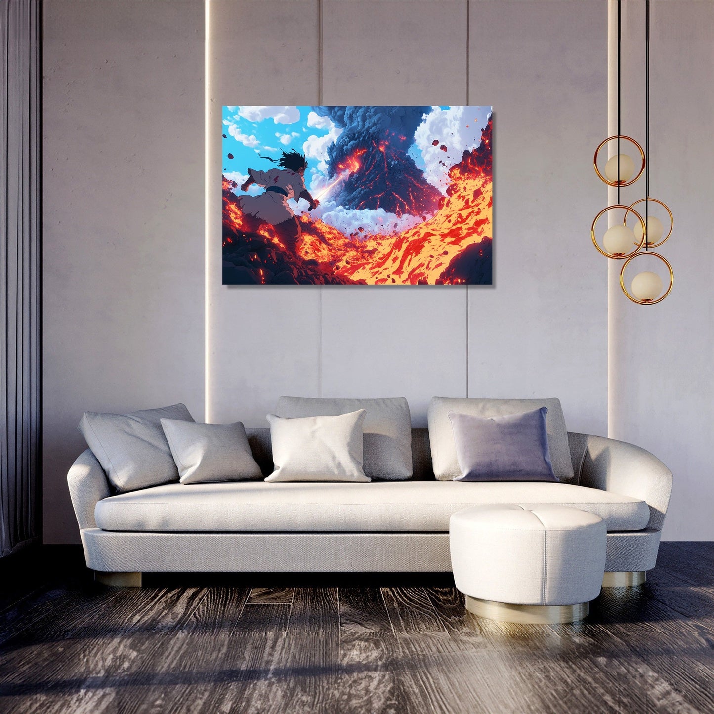 Fiery Duel Canvas
